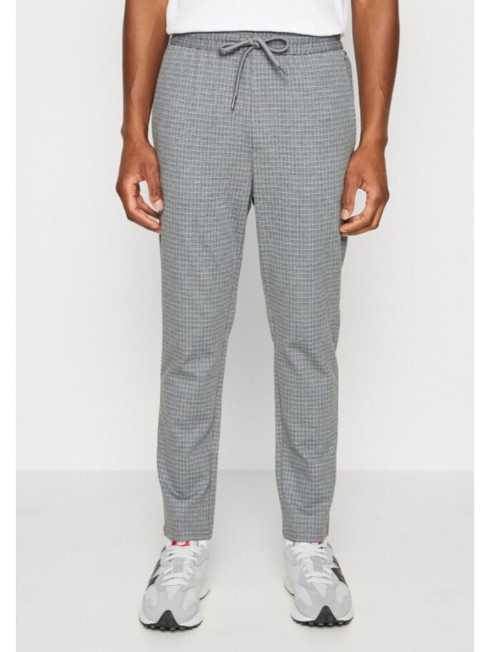 ONLY & SONS mens black white houndstooth pants sz S